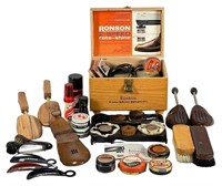 Ronson Roto-Shine Shoe Polisher & Accessories