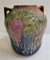 Roseville 7" Wisteria vase with handles