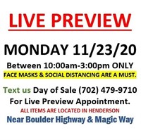YOU ARE WELCOME TO PREVIEW MONDAY 10AM-3PM