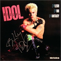 Billy Idol signed "Flesh For Fantasy" single album