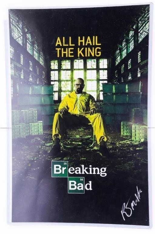 "BREAKING BAD" All Hail The King 11 x 17 Autogra