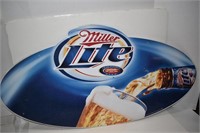 2007 Miller Lite Metal Beer Sign 41x31