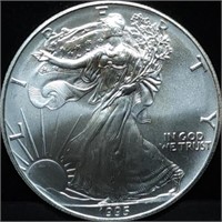 1995 1oz Silver Eagle Gem BU