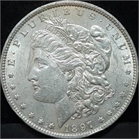 1897 Morgan Silver Dollar BU