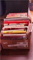 Box of mostly cookbooks