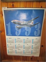 1993 BRAATHENS SAFE Norwegian Airlines Calendar