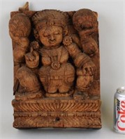 Indian Carved Wood Architectural Fragment