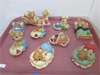 10 Pendelfin Studios Rabbit Figures. Read Desc.