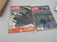 Set of 2 Vintage Life Magazines