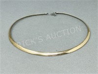 sterling & gold plated 17" necklace