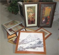 Approx. (16) Framed prints of various sizes.
