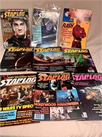 Lot of 9 Starlog Magazines Harry Potter Buck Roger