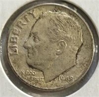 1948D Roosevelt Dime