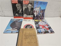 Vintage Soviet &7 Life Magazines & Landon's Music