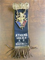 Athens/ Morgantown WV K. P. ribbon/badge