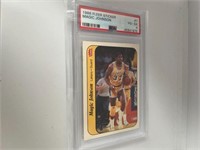 1986 fleer sticker magic johnson psa 4