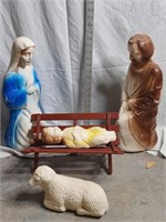 Tabletop Nativity Blow Mold Set