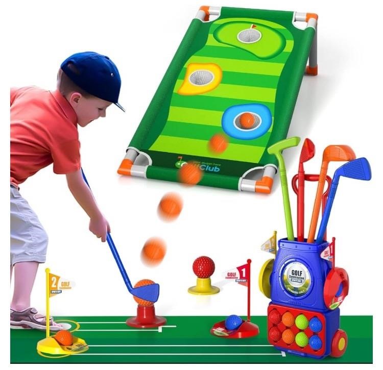 Kids golf tournament play set