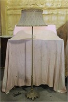 Vintage Cast Iron Floor Lamp with Shade