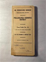 Pennsylvania RR Time Table - October 1955