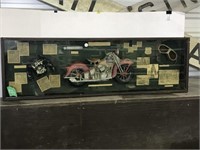 Shadow Box Motorcycle Display 42" x 13"