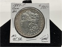 1887-P Morgan Silver Dollar