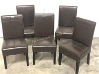 Lot of Five Child Size Padded Vinyl Chairs