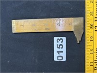 Vintage Lufkin Brass/Wood Slide Rule