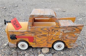 Wooden Car Mailbox