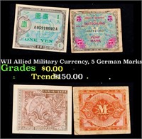 Group of 2 1944 WWII Allied Military Currency, 5 G