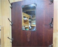 Vintage Hall Tree with Mirror