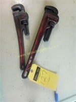 2 Ridgid pipe wrench