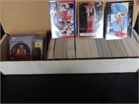 800 Count Box of mixed sports - some top loaders