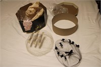 Vintage hats with hat box
