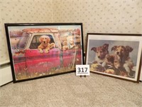 2 Dog Framed Puzzles
