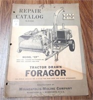 Antique "CF" Tractor Drawn Foragor Repair Catalog