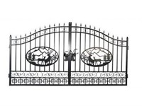 20' Bi Parting Wrought Iron Gates