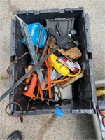 BIN OF HARDWARE AND TOOLS