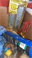 Caulking gun, Eagle pump oiler, pop riveter,