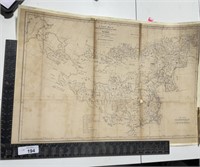 Antique map, 1834 the general map of China,