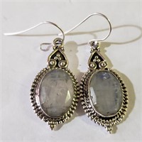 $200 Silver Moonstone Earrings