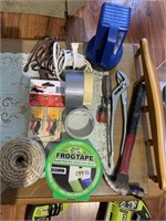 Assorted Lot of Tape and Tools