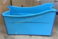 Collapsible Plastic Tub 38” L X 20” W X 18” H Blue