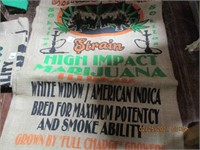 50 Kilo Burlap Marijuana Bag-White Rhino