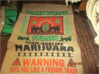 50 Kilo Burlap Marijuana Bag-Train Wreck