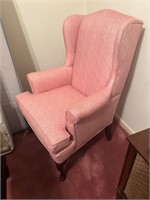 Pink Wingback Chair