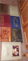 Lot with yearbooks and bibles