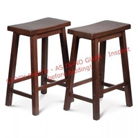 2 Pj Wood 24" stools