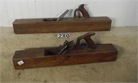 2 – Wooden bench jointer planes, F-G: “Addison