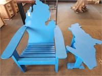 Michigan lawn chair and stand